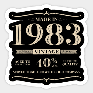 40 years. Born in 1983 Sticker